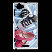 Coque Sony Xperia L Chaussures bébé 4