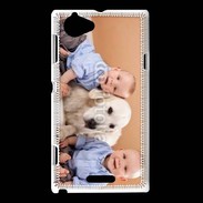 Coque Sony Xperia L Jumeau avec chien