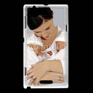 Coque Sony Xperia L Maman avec ses bébés