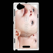 Coque Sony Xperia L Têtes jumeaux