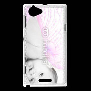 Coque Sony Xperia L Bébé ailes d'ange rose
