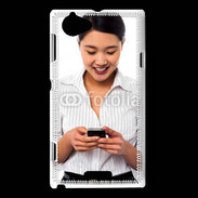 Coque Sony Xperia L Femme asie glamour