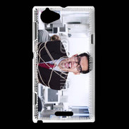Coque Sony Xperia L Homme asiatique businessman ligoté glamour