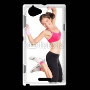 Coque Sony Xperia L Femme asie sportive