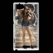 Coque Sony Xperia L Femme métisse hip hop r'n'b sexy