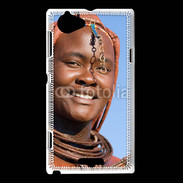 Coque Sony Xperia L Femme tribu afrique
