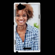 Coque Sony Xperia L Femme afro glamour