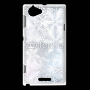 Coque Sony Xperia L Etoiles de neige
