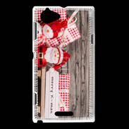 Coque Sony Xperia L Décoration de Noël