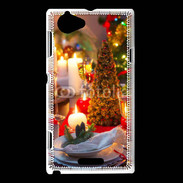 Coque Sony Xperia L Table de Noël