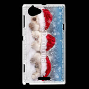 Coque Sony Xperia L 3 chatons Noël