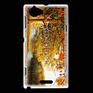 Coque Sony Xperia L Paysage d'automne 3