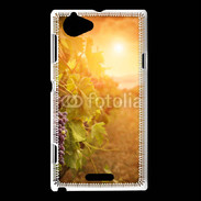 Coque Sony Xperia L Automne, vignes, couché de soleil