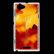 Coque Sony Xperia L feuilles d'automne