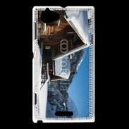 Coque Sony Xperia L Chalet enneigé