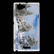 Coque Sony Xperia L Route enneigée