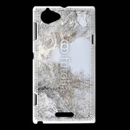 Coque Sony Xperia L Forêt enneigée