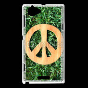 Coque Sony Xperia L Paix et herbe