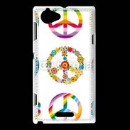 Coque Sony Xperia L Symboles de paix