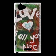 Coque Sony Xperia L Love is all you need