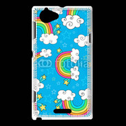 Coque Sony Xperia L Ciel Rainbow