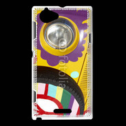 Coque Sony Xperia L Voiture Hippie style