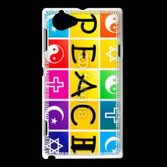 Coque Sony Xperia L Paix dans toutes les religions