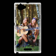 Coque Sony Xperia L Hippie et guitare 5