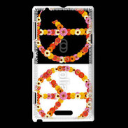 Coque Sony Xperia L Symbole de la paix Hippie