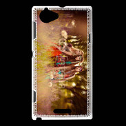 Coque Sony Xperia L Groupe de hippie dans les champs