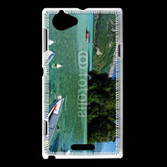 Coque Sony Xperia L Barques sur le lac d'Annecy