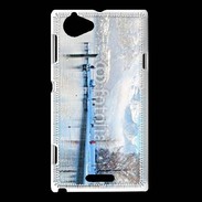 Coque Sony Xperia L Le Lac d'Annecy en hvier