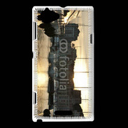 Coque Sony Xperia L Port de cannes au couché de soleil