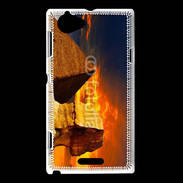 Coque Sony Xperia L Pyramide et Sphinx