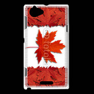 Coque Sony Xperia L Canada en feuilles