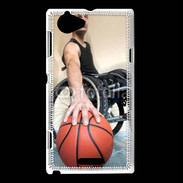Coque Sony Xperia L Joueur de basket en fauteuil