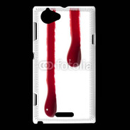 Coque Sony Xperia L Gouttes de sang