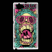 Coque Sony Xperia L Tête de mort Popstar