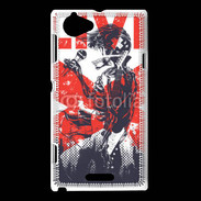 Coque Sony Xperia L Tête de mort en concert live