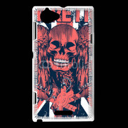 Coque Sony Xperia L Heretic tête de mort