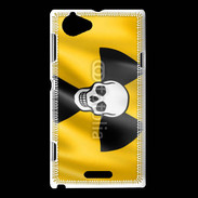 Coque Sony Xperia L Tête de mort radioactive
