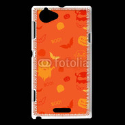 Coque Sony Xperia L Fond Halloween 1