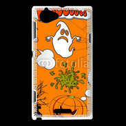 Coque Sony Xperia L Fond Halloween 3