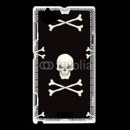 Coque Sony Xperia L Fond tête de mort 3