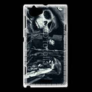Coque Sony Xperia L Tête de mort pirate