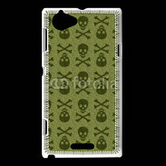 Coque Sony Xperia L Fond tête de mort 7