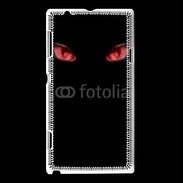Coque Sony Xperia L Yeux rouges fond noir