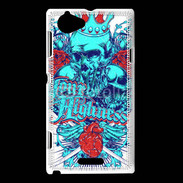 Coque Sony Xperia L Tête de Mort Your Highness