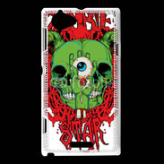 Coque Sony Xperia L Tête de Mort Zombie 15