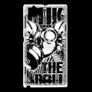 Coque Sony Xperia L Tête de Mort Police